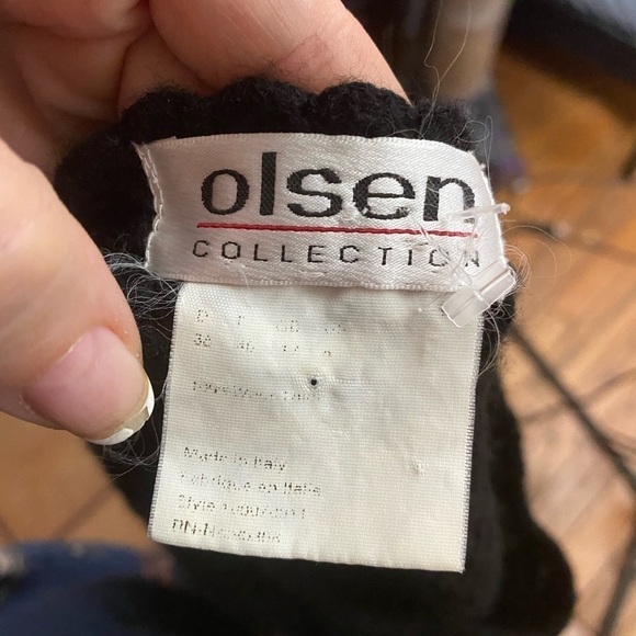 Olsen Collection Open Stitch Black Sweater - Picture 4 of 6